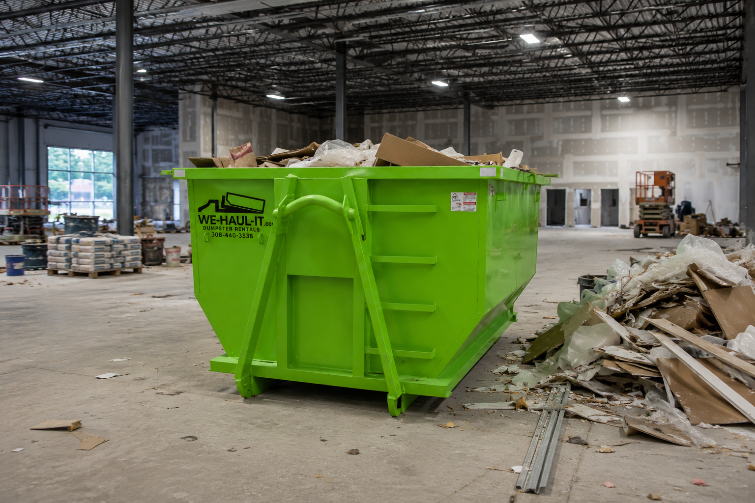 Roll-off dumpster rental Central Nebraska — Buffalo, Hall, and Adams counties — WE-HAUL-IT